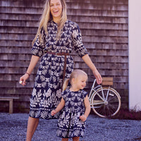 Pink Chicken Navy Oasis Womens Harris Dress