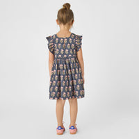 Pink Chicken Navy Flower Drop Elsie Dress
