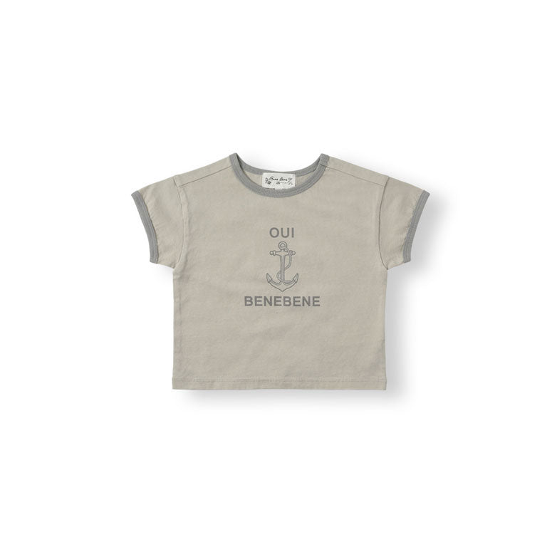 Bene Bene Ecru Baby Marine Lining Half T-Shirt