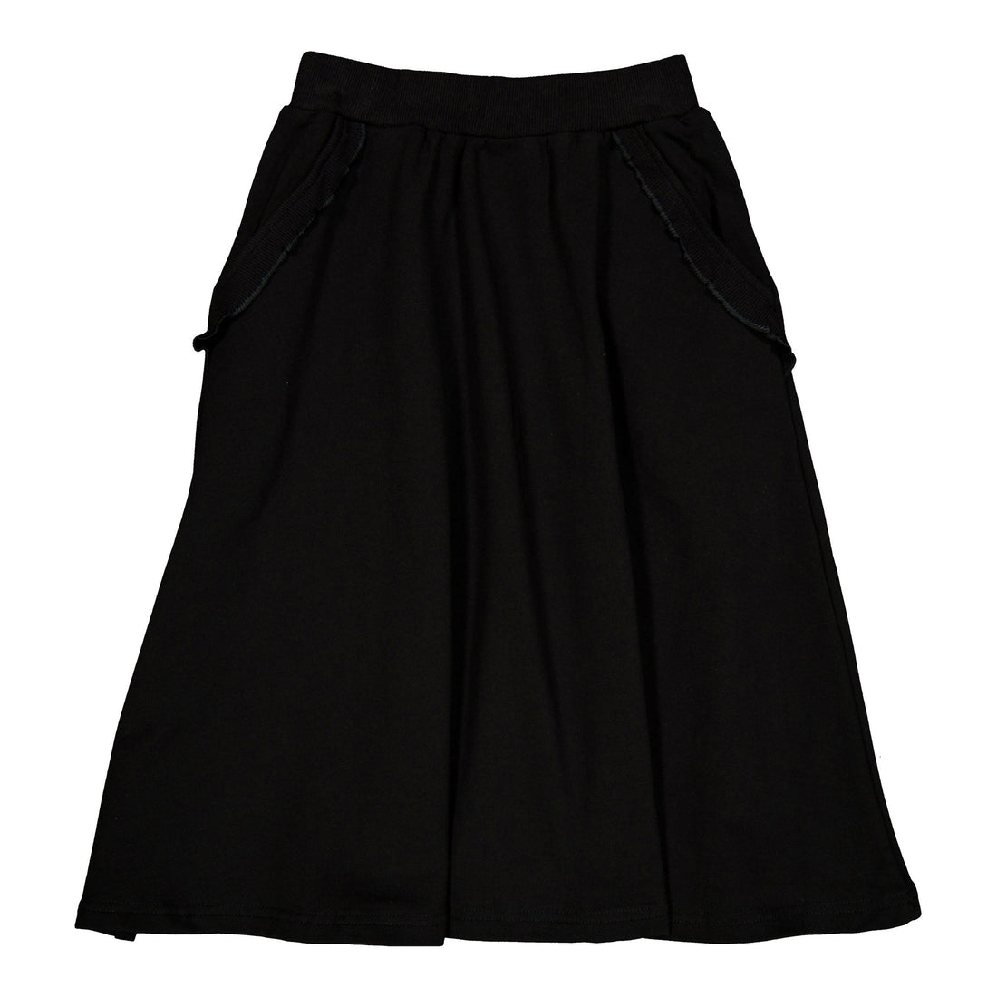 Elements Black Ruffle Sweatshirt Skirt