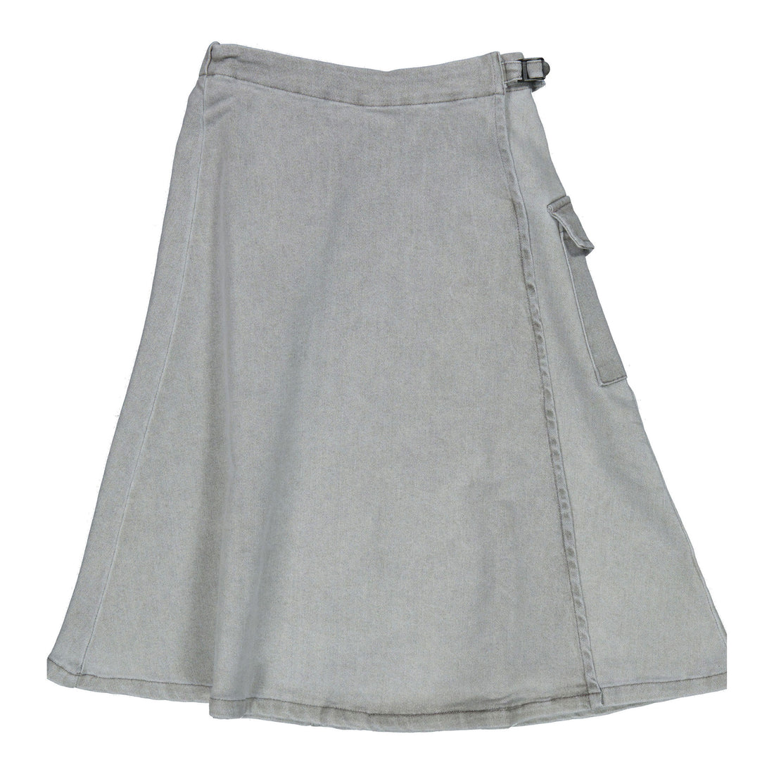 Elements Gray Denim Wrap Skirt