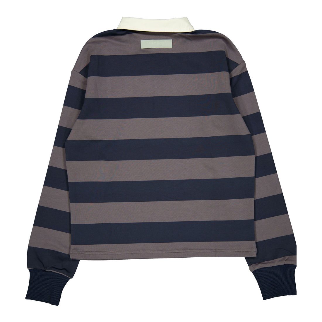 Elements Gray Striped Collar Sweatshirt