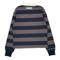 Elements Gray Striped Collar Sweatshirt