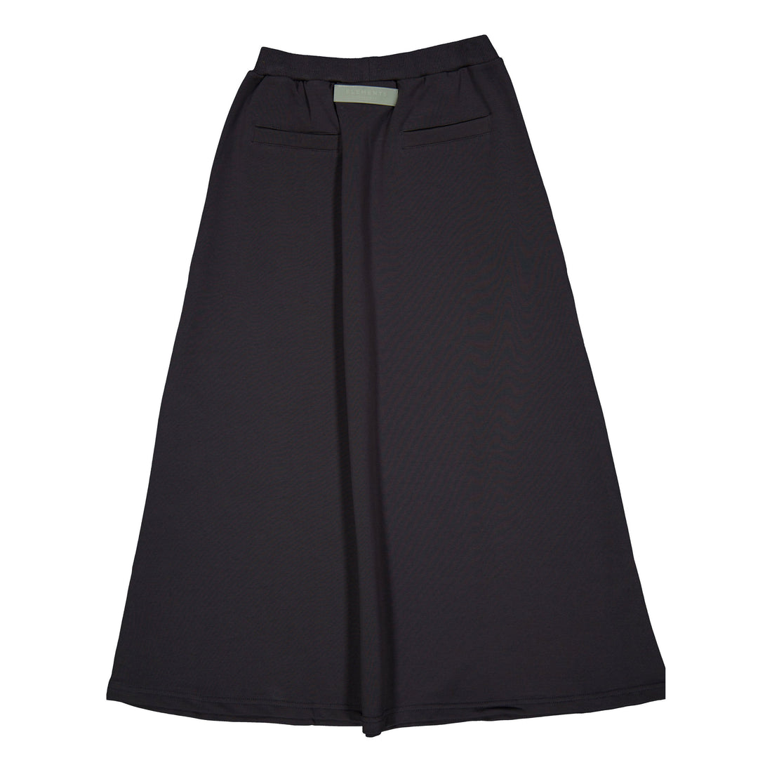 Elements Black Washed Denim Sweatshirt Maxi Skirt