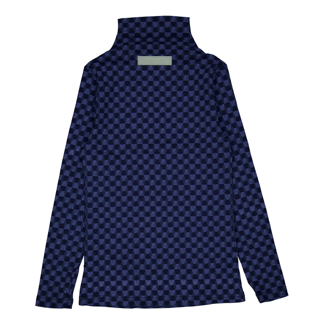 Elements Navy Geometric Turtleneck