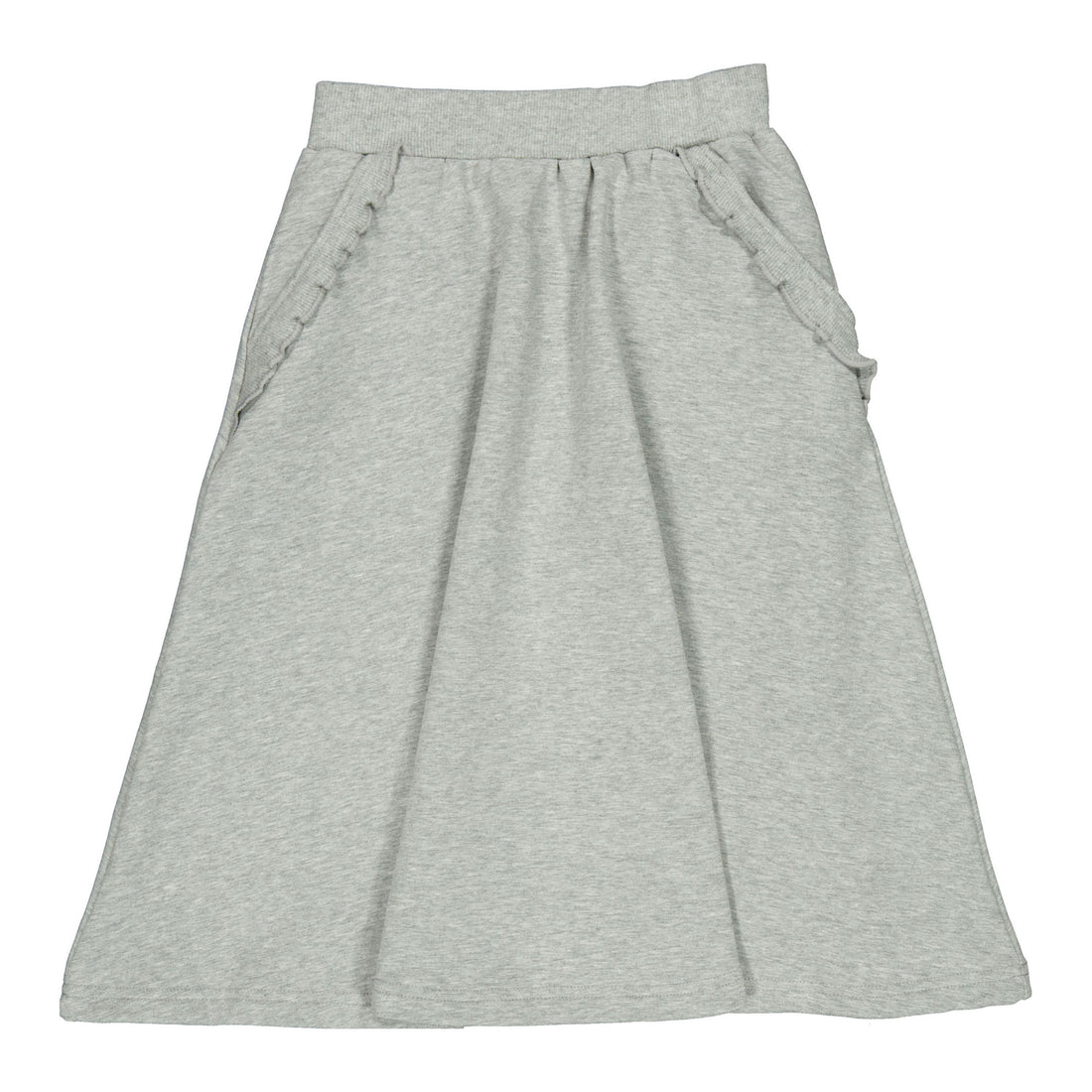 Elements Gray Ruffle Sweatshirt Skirt