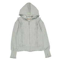 Elements Gray Ruffle Sweatshirt