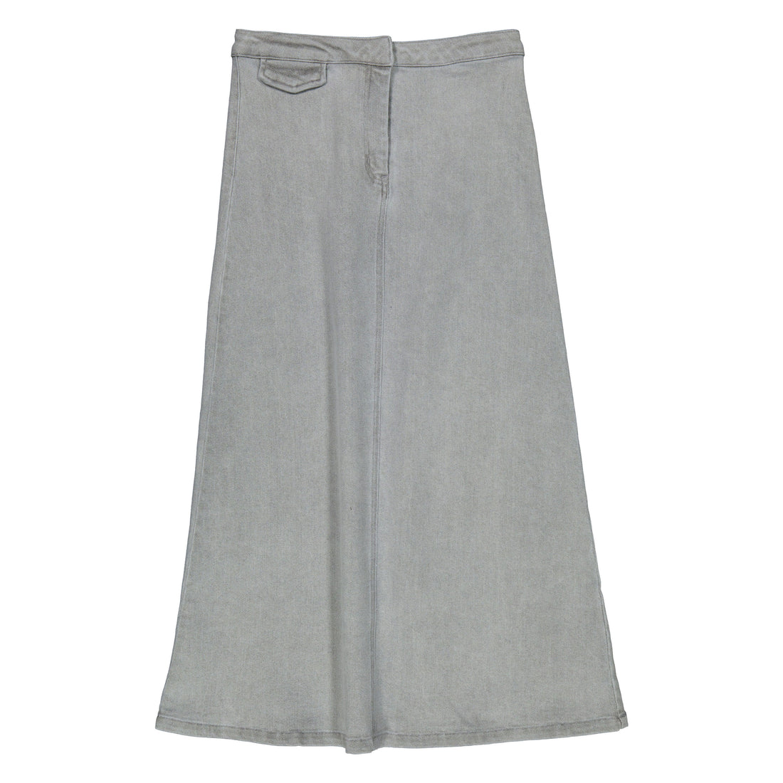 Elements Gray Denim Maxi Skirt