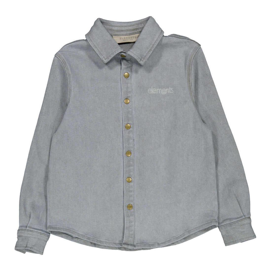 Elements Oversized Gray Denim Shirt