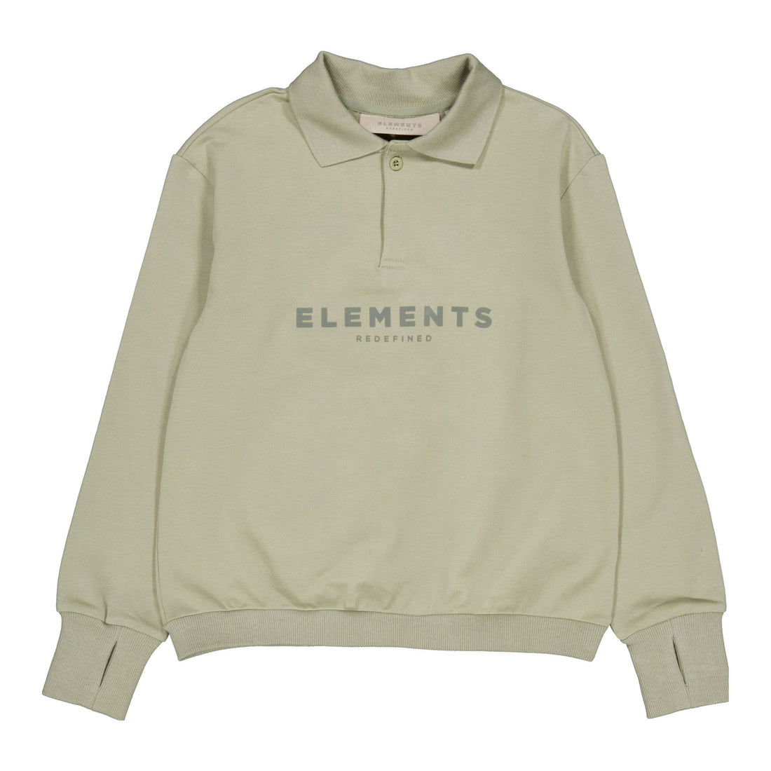 Elements Green Polo Sweatshirt