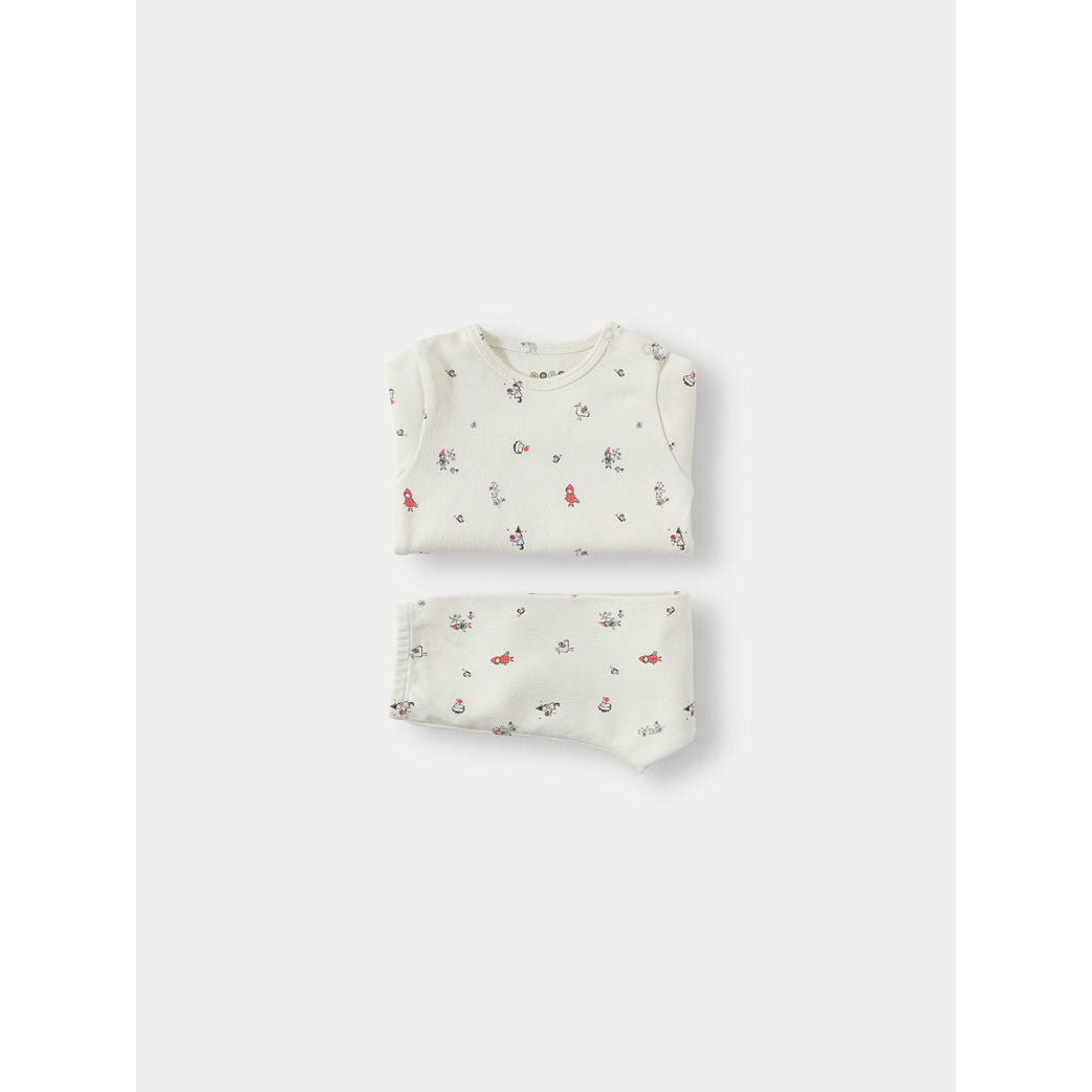 Bene Bene Cream Baby Elfin Organic Twinset
