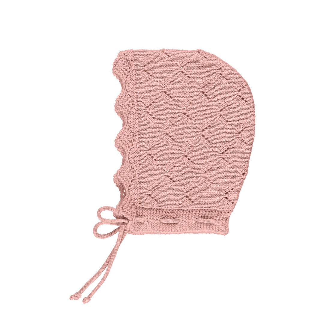 Bebe Organic  Dust Rose Ribbed Eva Bonnet
