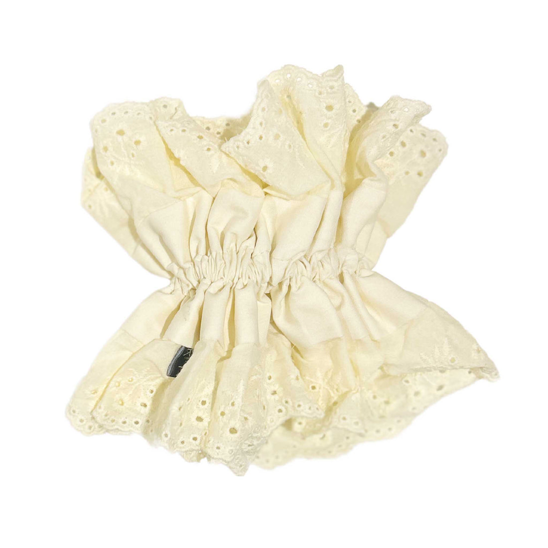 Knot Hairbands Creme Eyelet Scrunchie