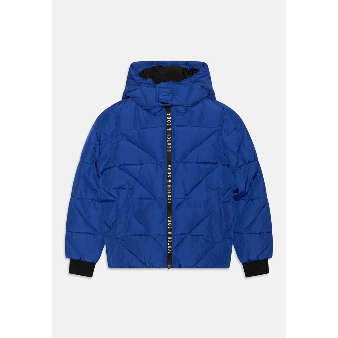 Scotch Shrunk Cobalt Water Repellent Hooded Jacket