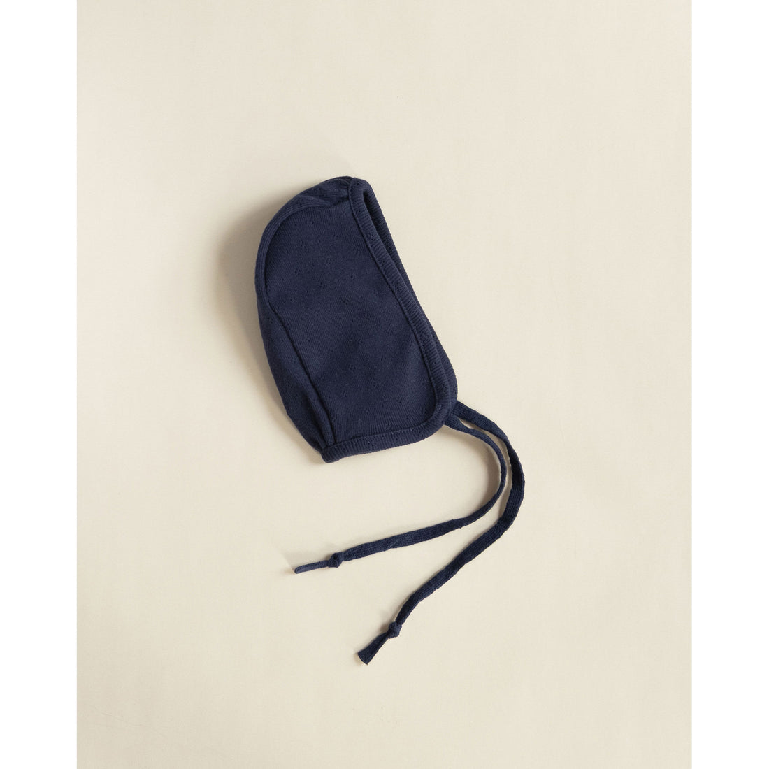 Ferne Navy Blue Pointelle Bonnet