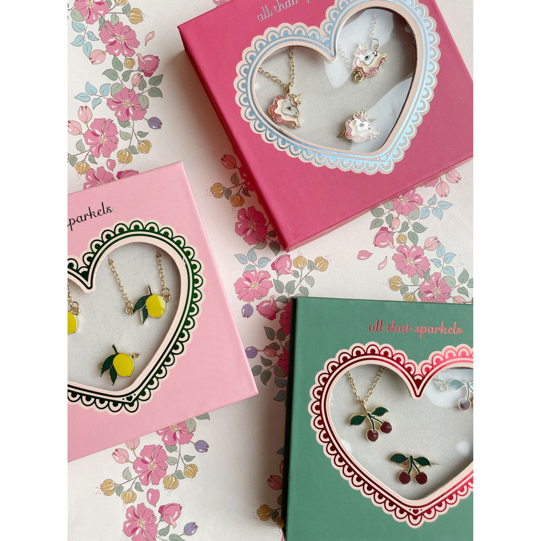 Konges Slojd Gold Unicorn Jewelry Set