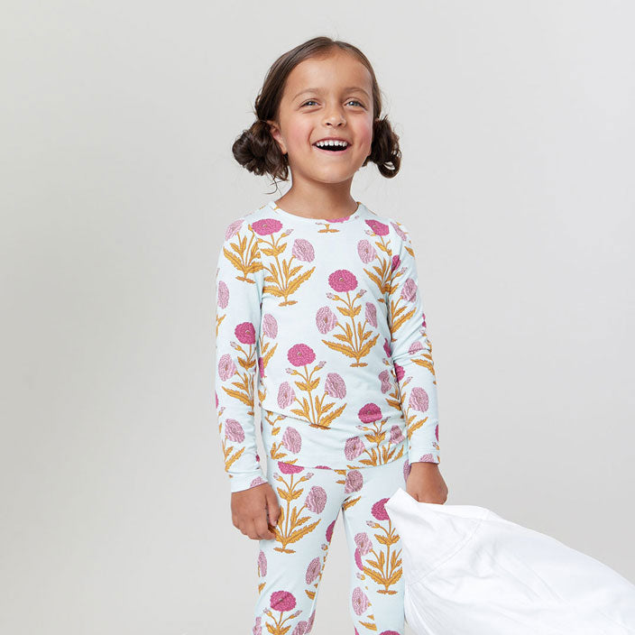 Pink Chicken Pink Dandelions Bamboo PJ Set