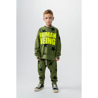 NUNUNU Olive Only Human Sweatshirt