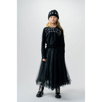 NUNUNU Black Bubbly Rounded Shirt