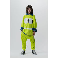 NUNUNU Hot Lime Side Eye Sweatshirt