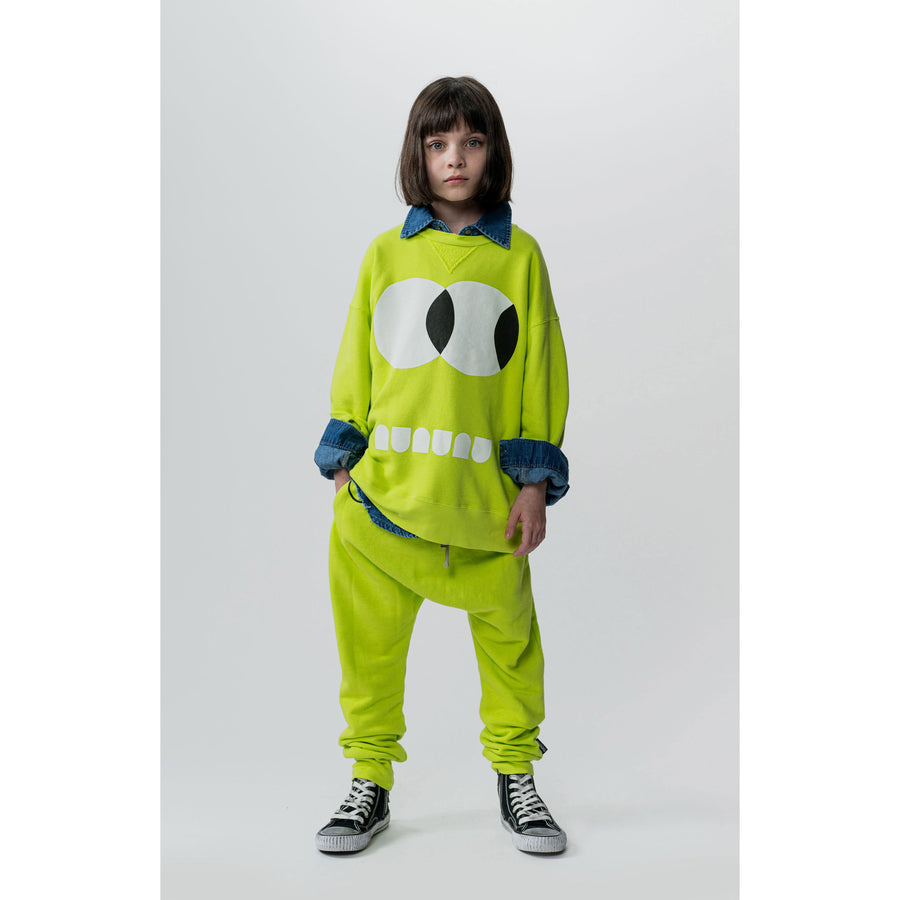 NUNUNU Hot Lime Side Eye Sweatshirt