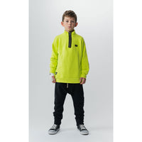 NUNUNU Hot Lime 1/2 Zip Sweatshirt