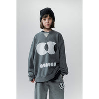 NUNUNU Heather Grey Side Eye Sweatshirt
