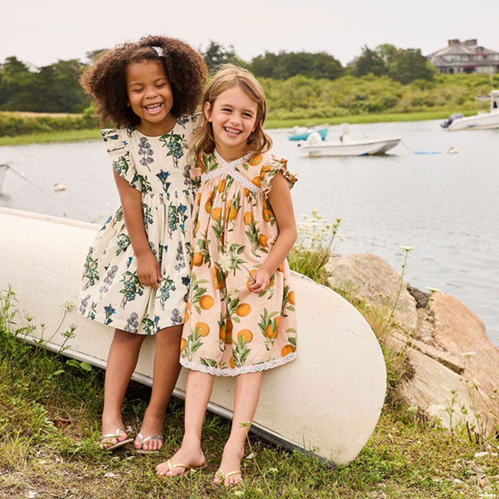 Pink Chicken Pink Botanical Oranges Katherine Dress – Ladida