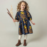 Pink Chicken Navy Poppy Brooke Dress