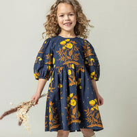 Pink Chicken Navy Poppy Brooke Dress