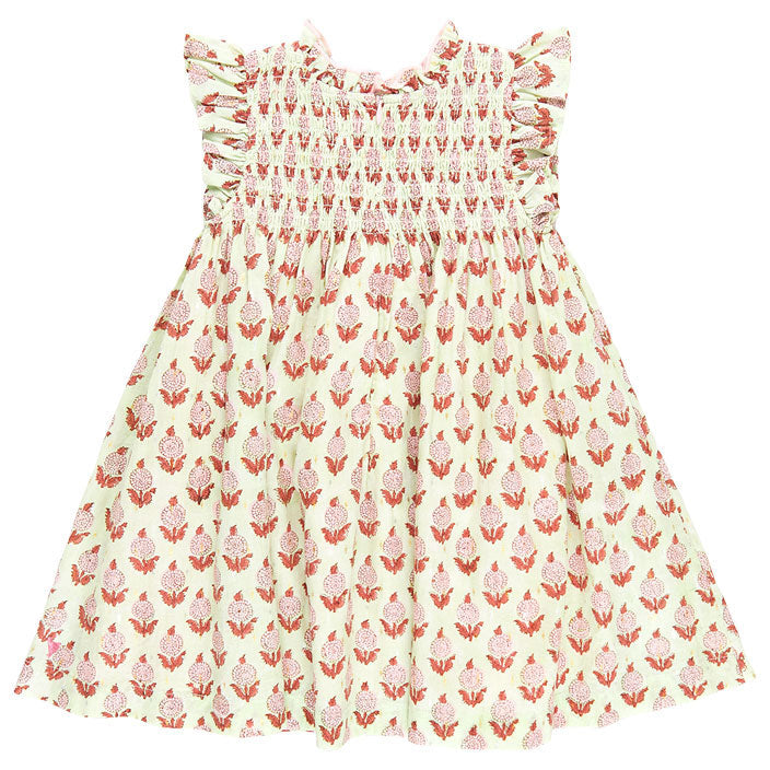 Pink Chicken Green Dahlia Stevie Dress