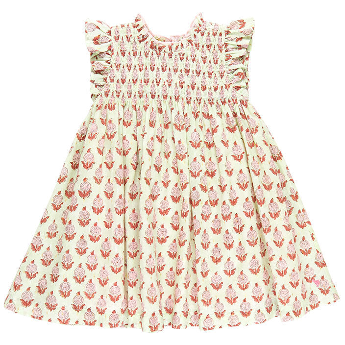 Pink Chicken Green Dahlia Stevie Dress