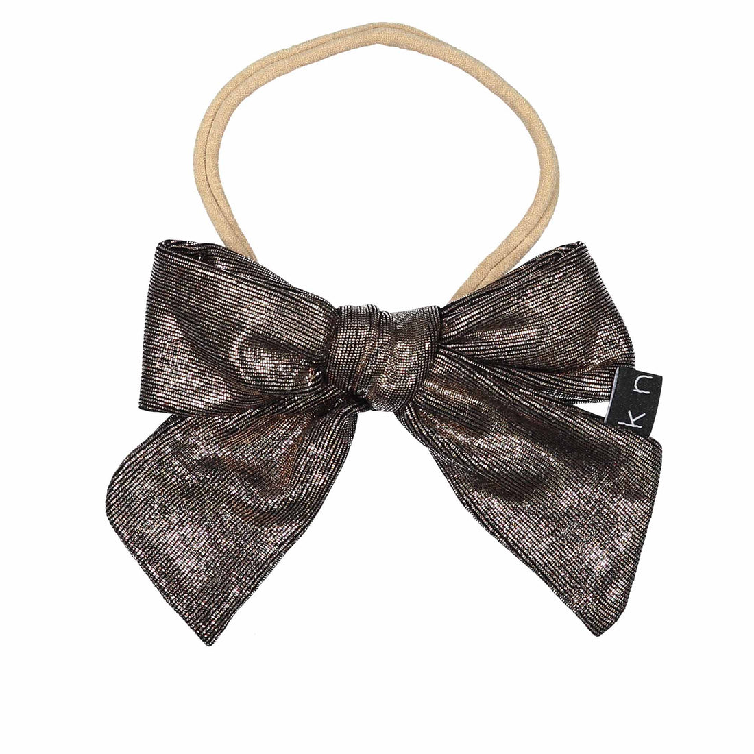 Knot Hairbands Bronze Glimmer Bow Band