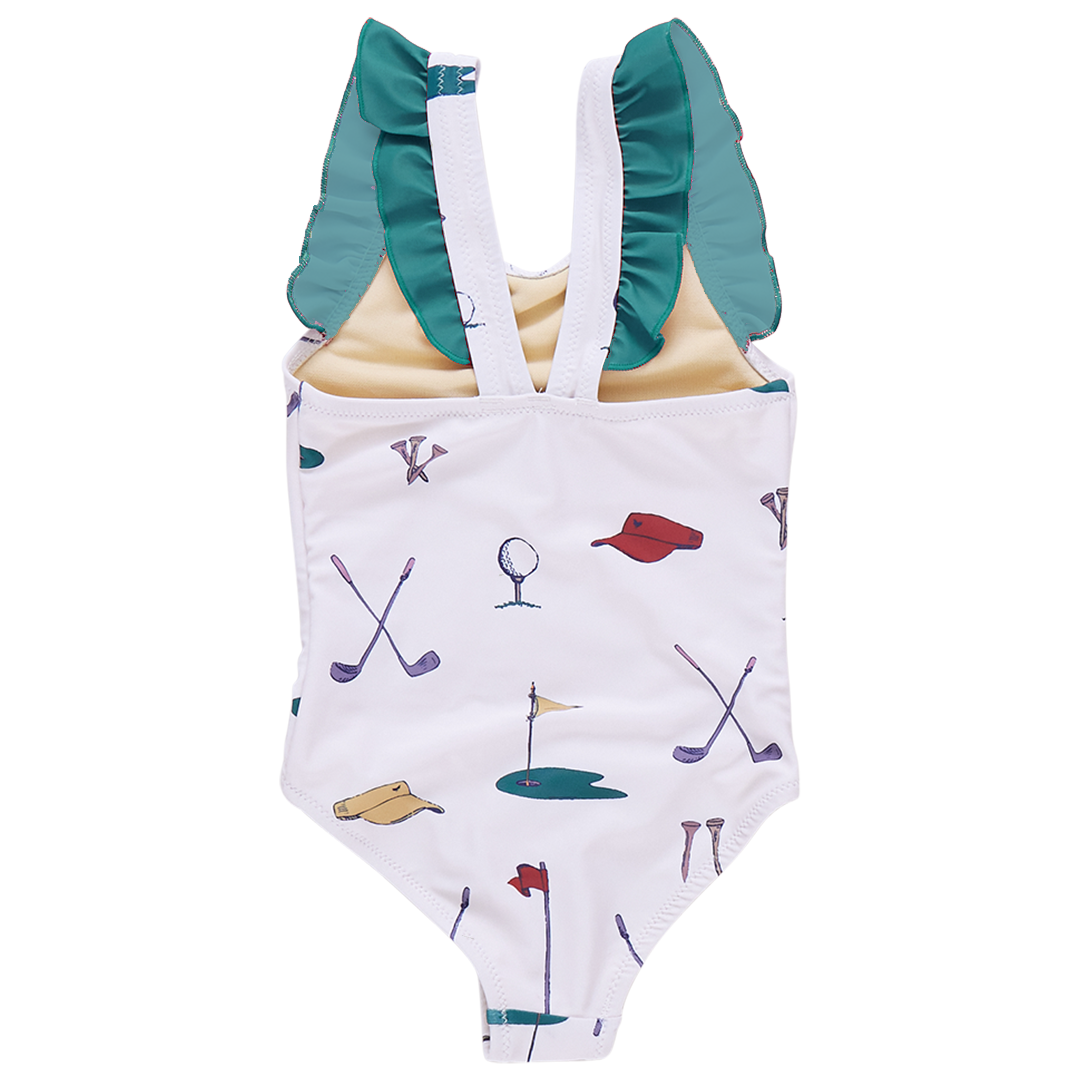 Pink Chicken Cream Golf Tournamant Liv Suit