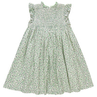 Pink Chicken Green Mini Ditsy Stevie Dress