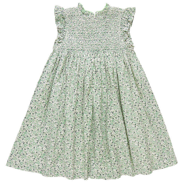 Pink Chicken Green Mini Ditsy Stevie Dress Ladida Pink Chicken Green Mini Ditsy Stevie Dress Ladida