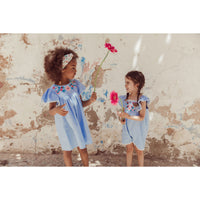 Louise Misha Light Blue Anna Dress