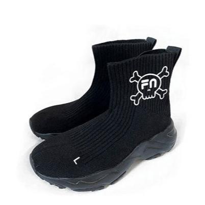 NUNUNU X FILA Black Sock Sneaker