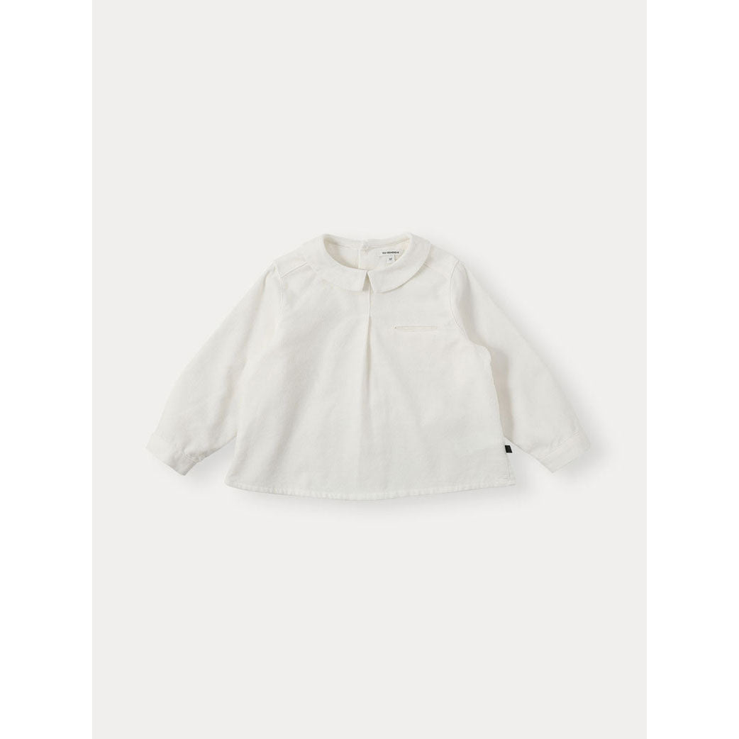 Bene Bene Ivory Corduroy Warm Slit Shirt