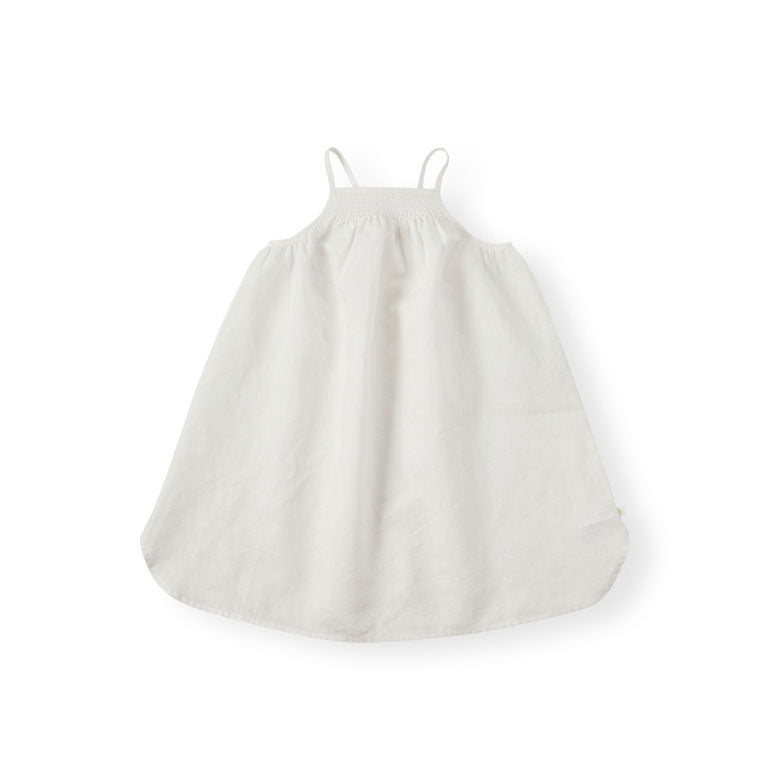 Bene Bene Ivory Smocking Camisole Linen Dress