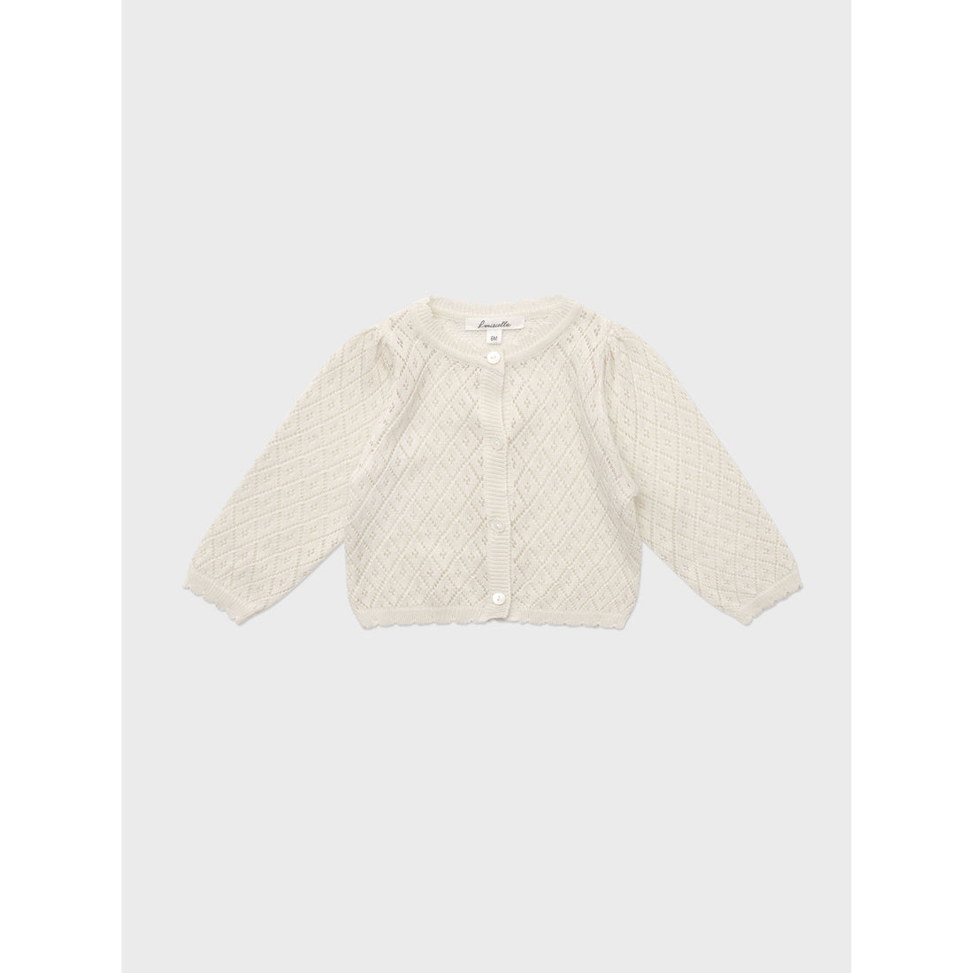 Louisiella Ivory Baby Lupine Knit Cardigan