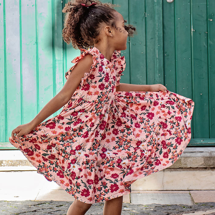 Pink Chicken Pink Daisy Floral Jennifer Dress