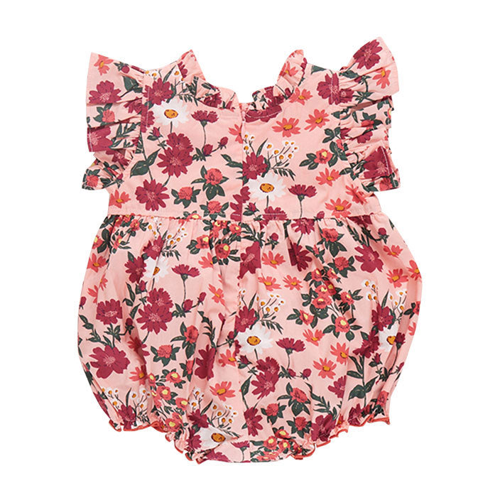 Pink Chicken Pink Daisy Floral Baby Jennifer Bubble