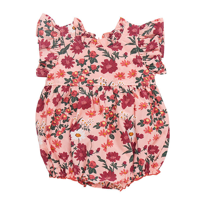 Pink Chicken Pink Daisy Floral Baby Jennifer Bubble
