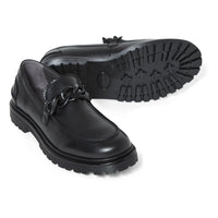 ANGULUS Black Chains Loafers