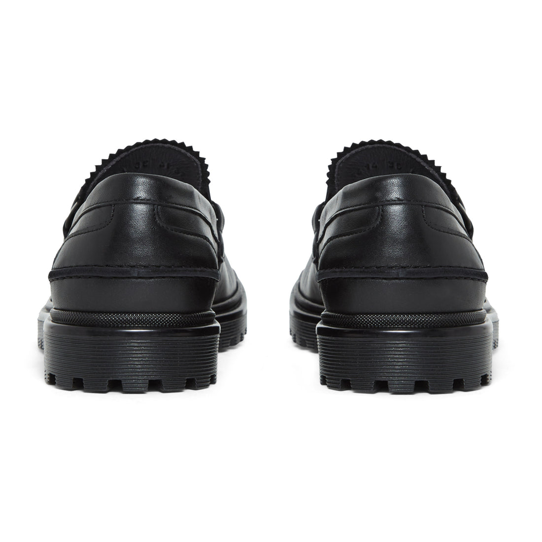 ANGULUS Black Chains Loafers