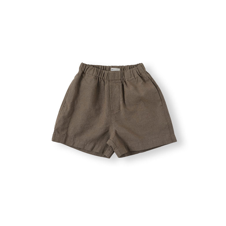 Bene Bene Khaki Brown Soft  Linen Half Pants