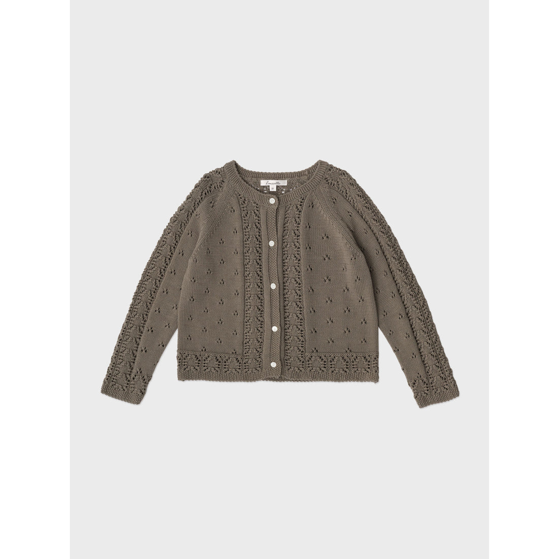 Louisiella Khaki Paige Knit Cardigan