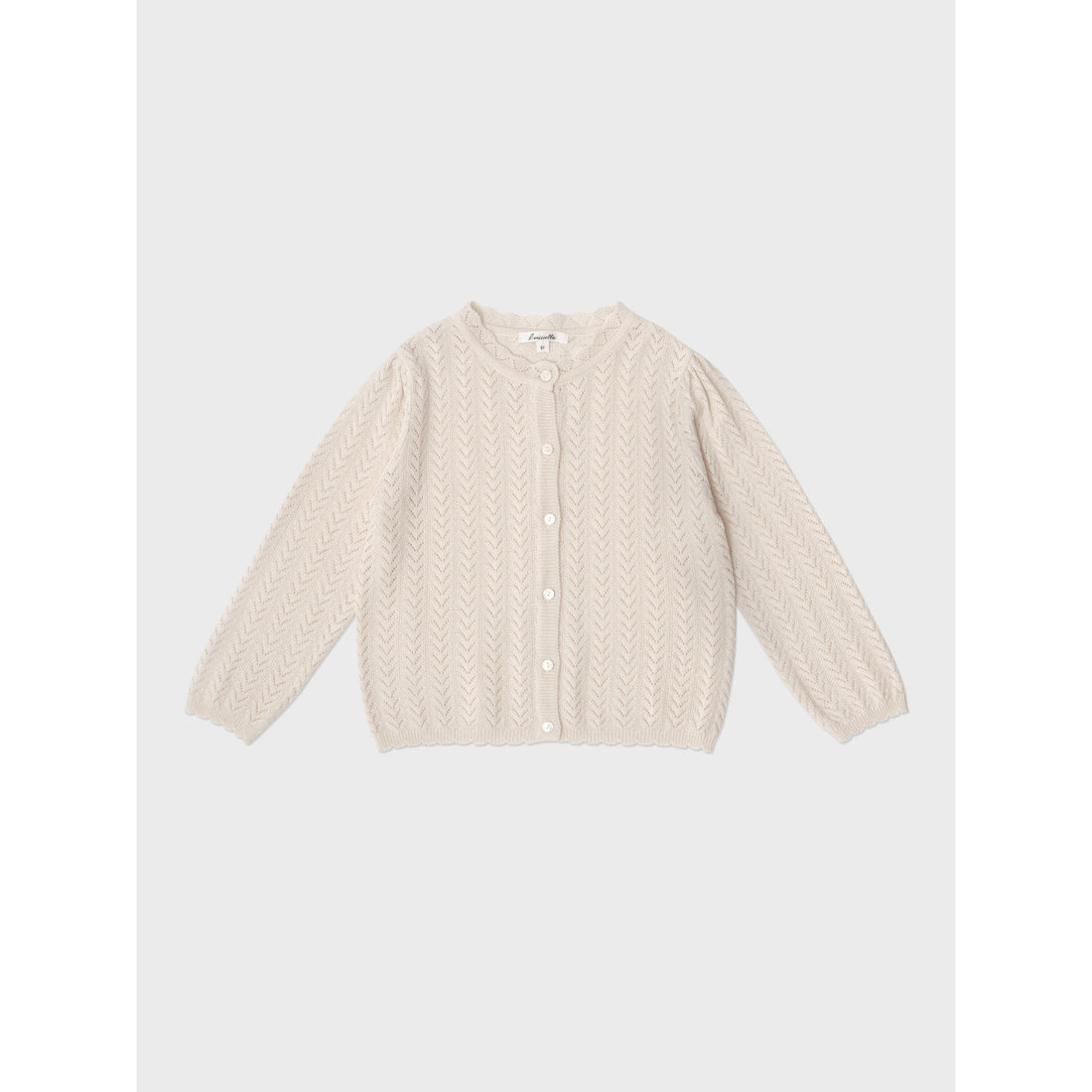 Louisiella Light Beige Ianthe Knit Cardigan