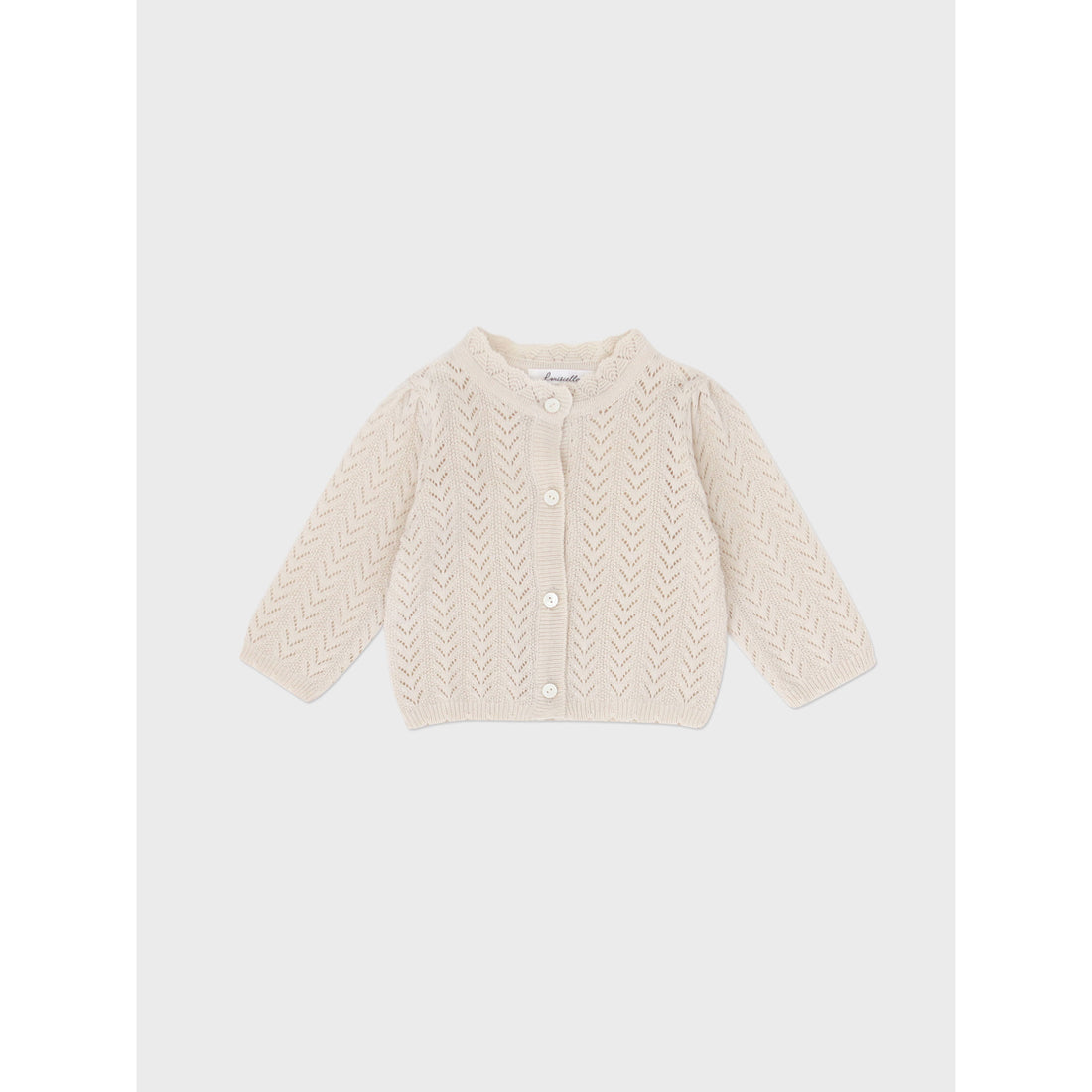 Louisiella Light Beige Baby Ianthe Knit Cardigan